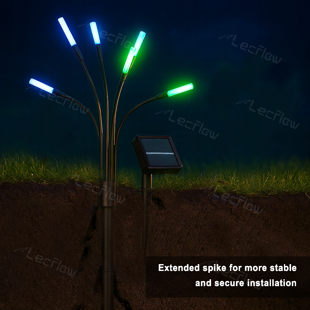 Outdoor Solar Garden Lights Waterproof Solar Swaying Light for Yard/Pathway/Landscape