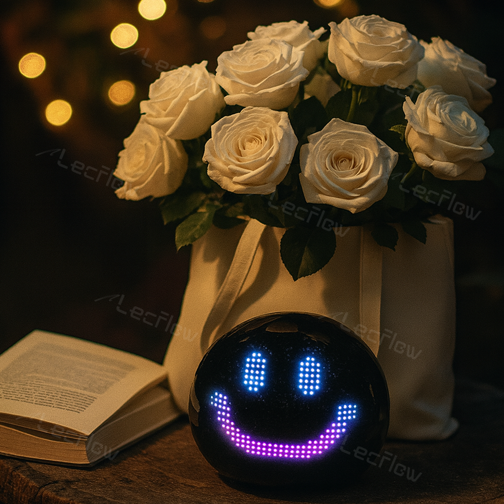 Mini Las Vegas Sphere Emotional Glowbot AI-Powered Desktop Companion Light