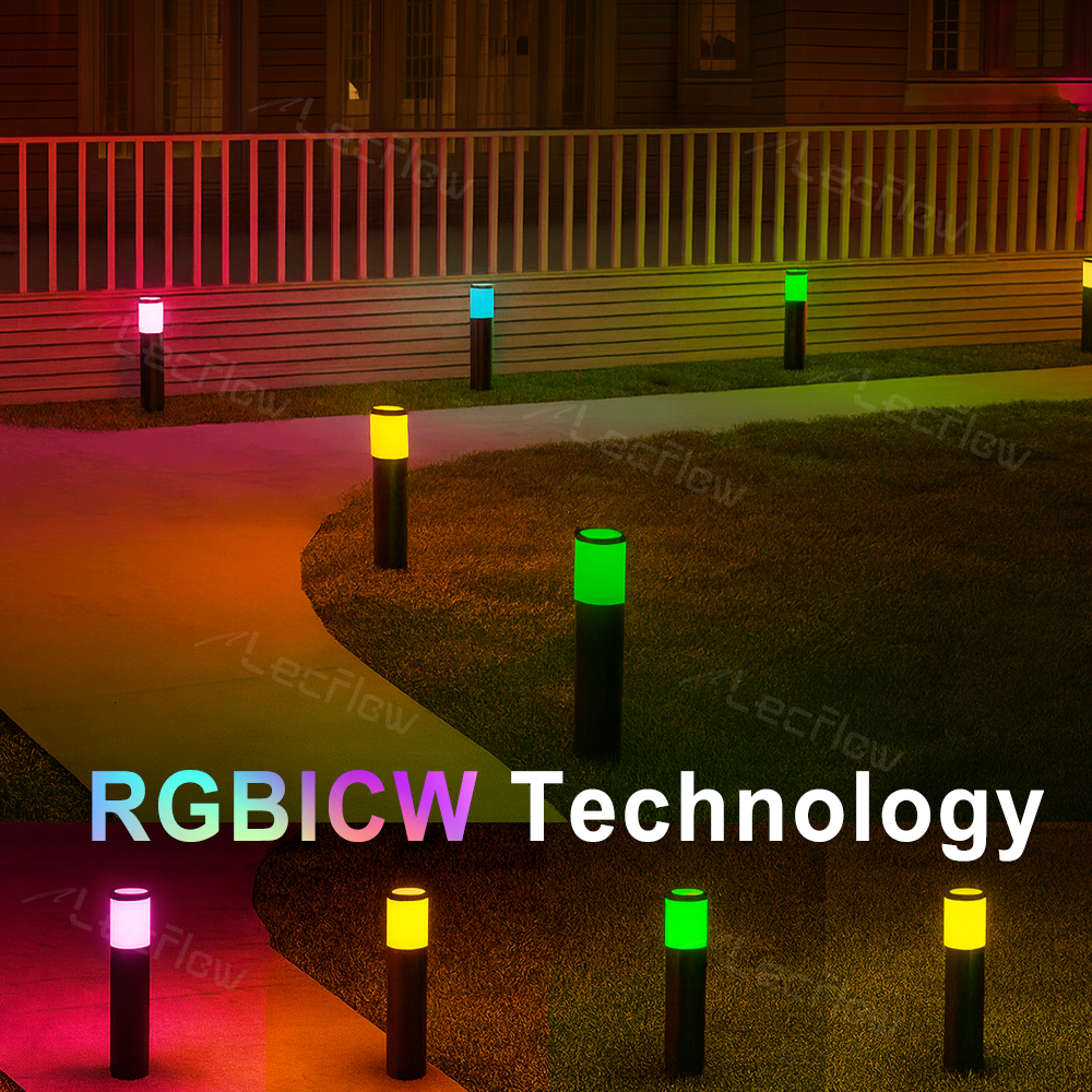 Smart Pathway Lights RGBICW LED Landscape Light for Outdoor Yard/Garden/Walkway