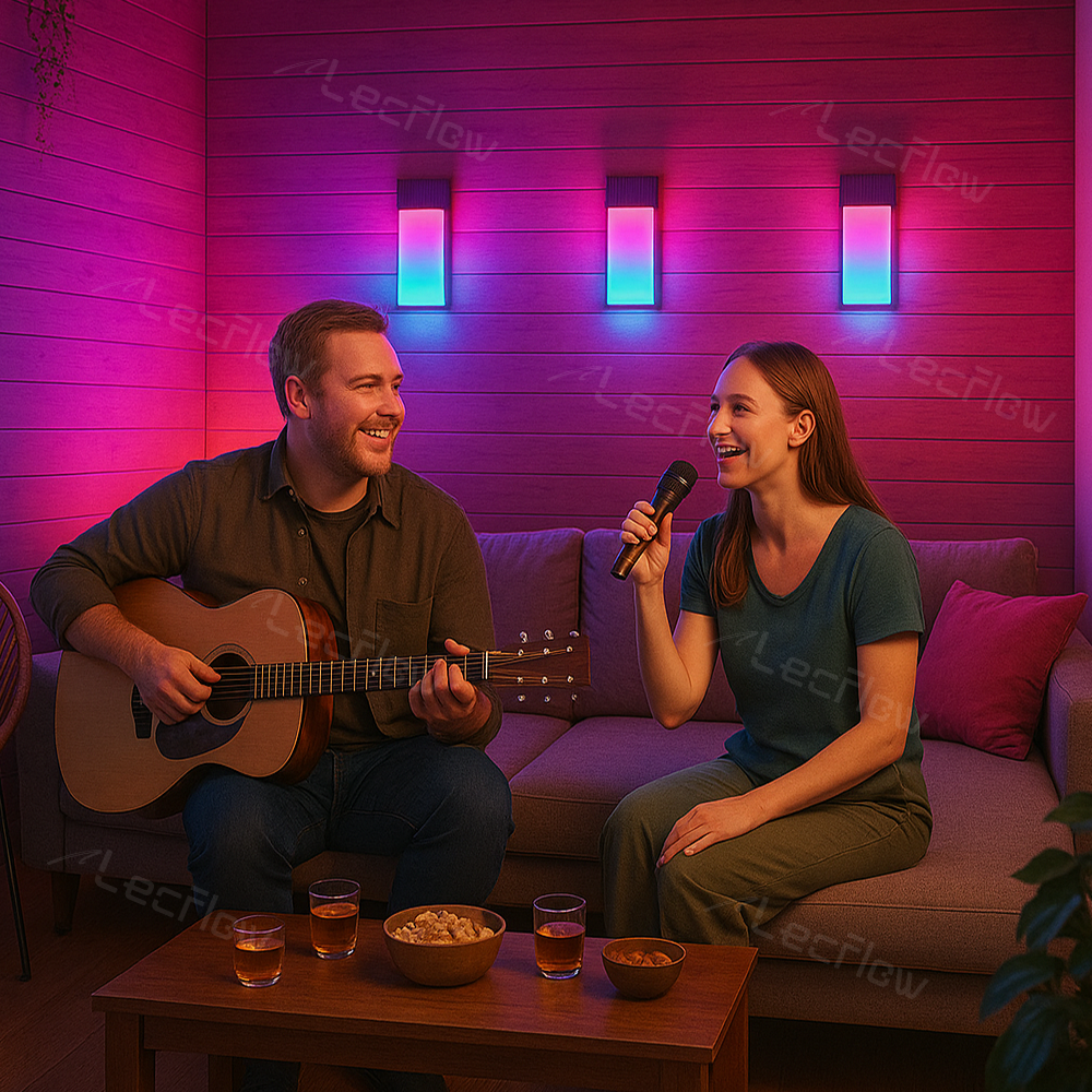 Smart RGBIC Wall Lights Outdoor & Yard Lighting