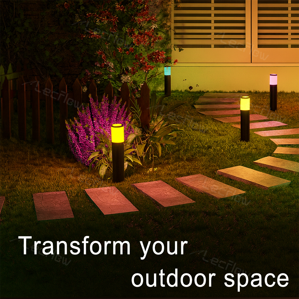 Smart Pathway Lights RGBICW LED Landscape Light for Outdoor Yard/Garden/Walkway
