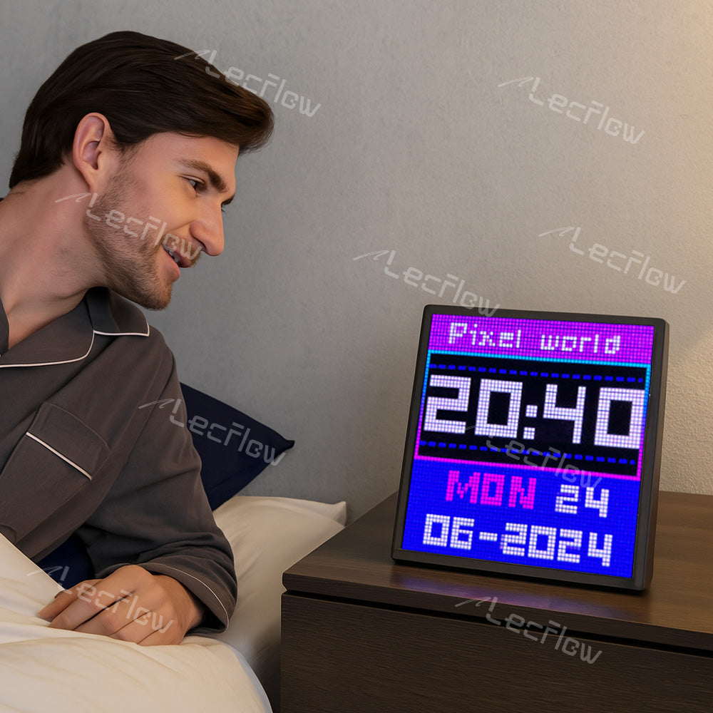 Smart Gaming Pixel Display LED Matrix Panel Custom Text Pattern & Animation Screen