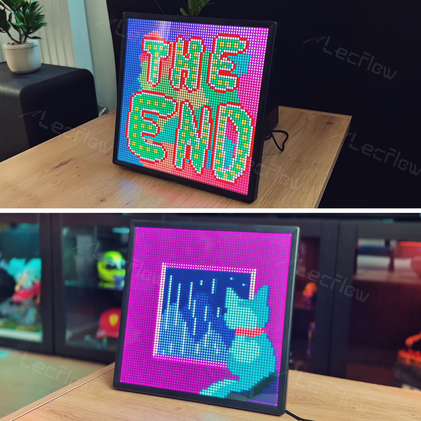 Smart Gaming Pixel Display LED Matrix Panel Custom Text Pattern & Animation Screen