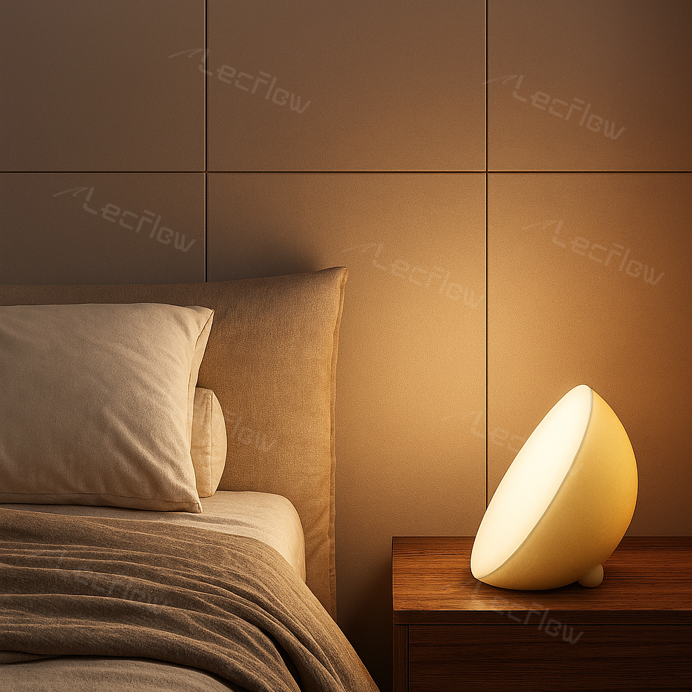 Portable RGBCW Dimmable Table Lamp LED Color-Changing Bowl Night Light Bedside Lamp for Bedroom/Kids’ Room