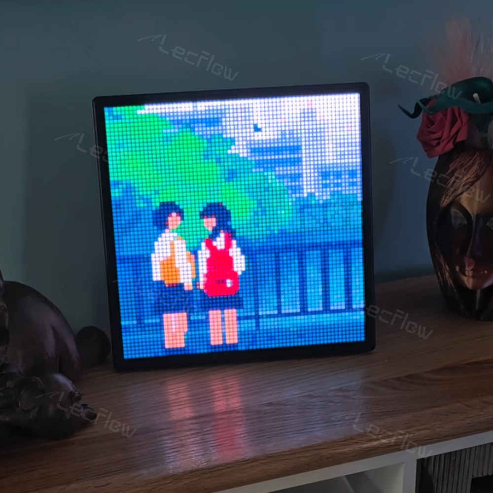 Smart Gaming Pixel Display LED Matrix Panel Custom Text Pattern & Animation Screen