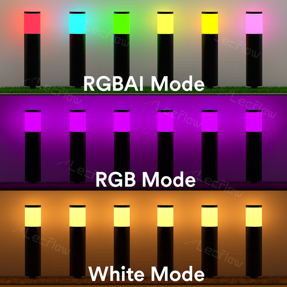 Smart Pathway Lights RGBICW LED Landscape Light for Outdoor Yard/Garden/Walkway