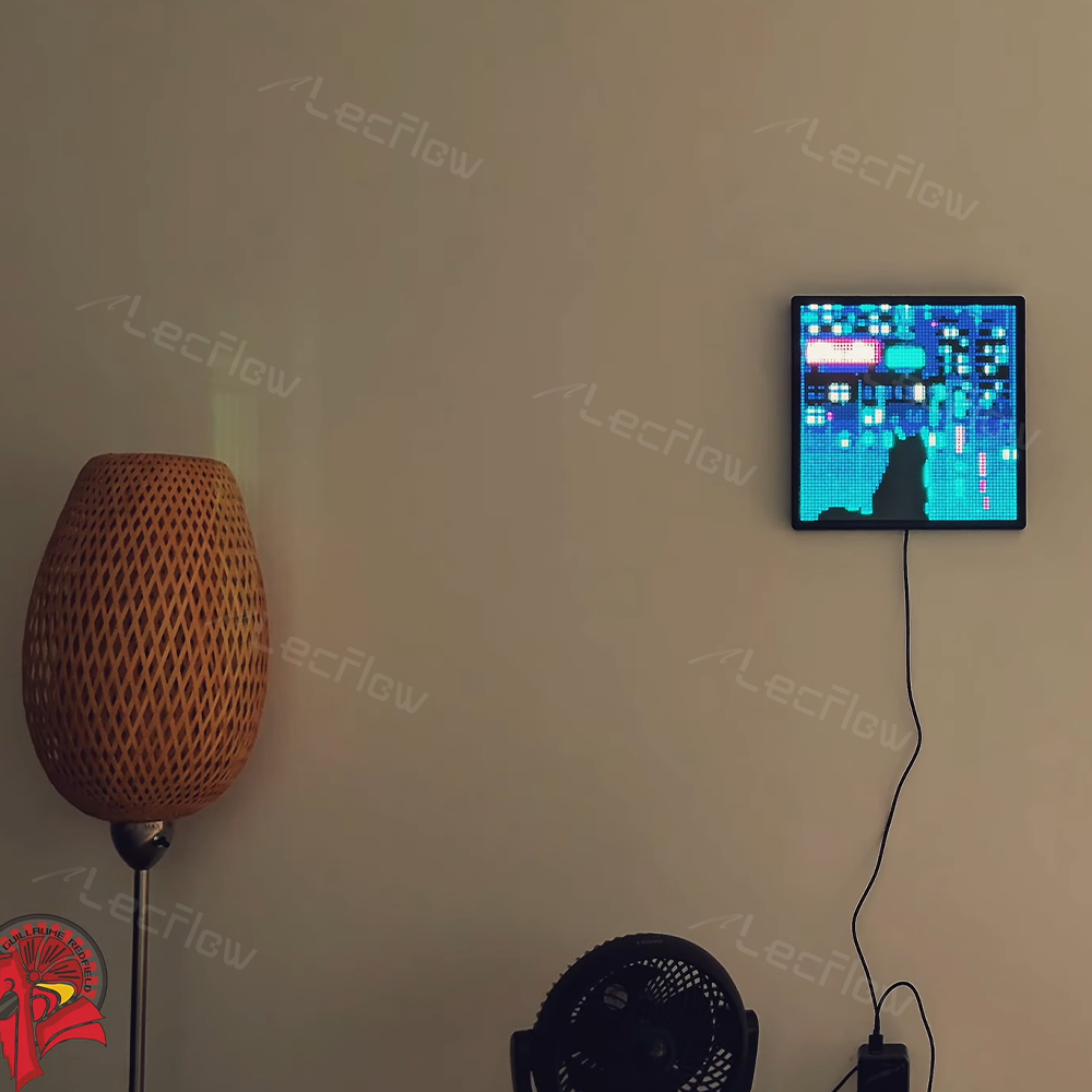 Smart Gaming Pixel Display LED Matrix Panel Custom Text Pattern & Animation Screen