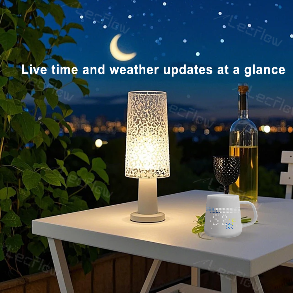 Smart DIY Mug with Pixel Display AI-Enhanced Screen Cup for Customizable Patterns & Animation