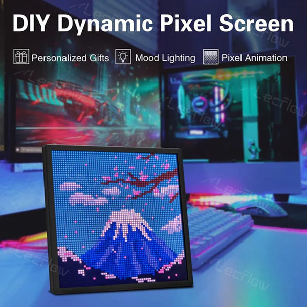 Smart Gaming Pixel Display LED Matrix Panel Custom Text Pattern & Animation Screen