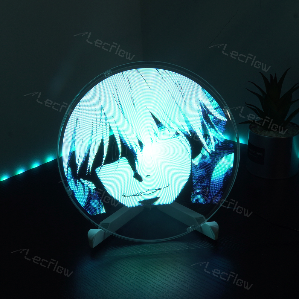 Naked Eye 3D Holographic Image Projector Desktop Holographic Video LED Lamp Fan Display