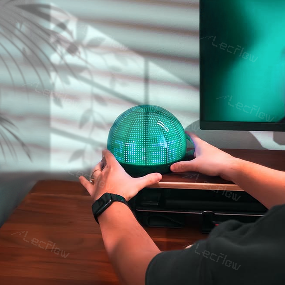 Mini Las Vegas Sphere Emotional Glowbot AI-Powered Desktop Companion Light