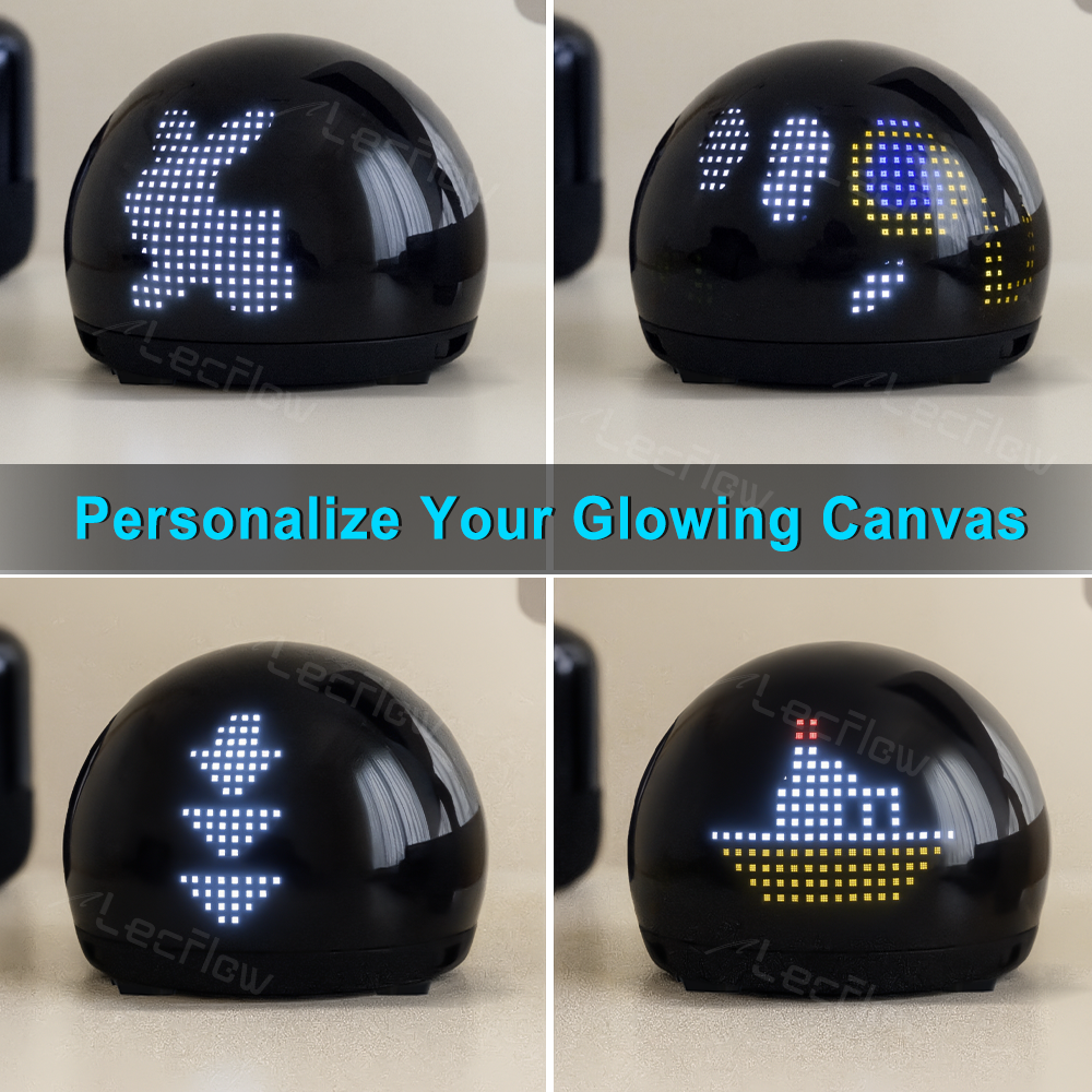Mini Las Vegas Sphere Emotional Glowbot AI-Powered Desktop Companion Light