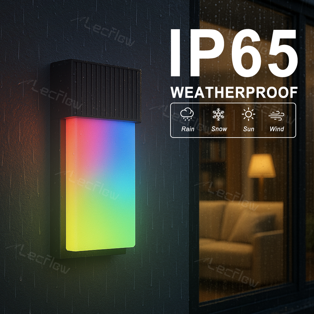 Smart RGBIC Wall Lights Outdoor & Yard Lighting