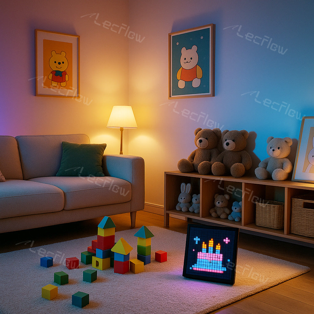 Smart Gaming Pixel Display LED Matrix Panel Custom Text Pattern & Animation Screen