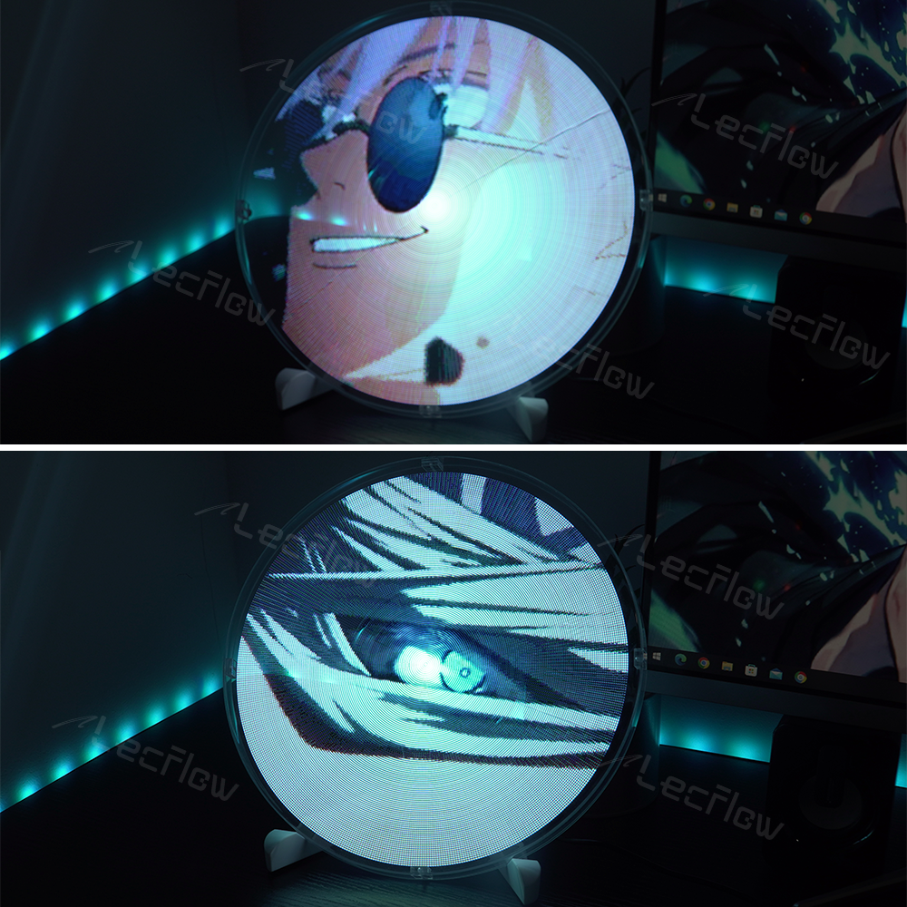 Naked Eye 3D Holographic Image Projector Desktop Holographic Video LED Lamp Fan Display