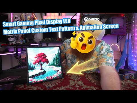 Smart Gaming Pixel Display LED Matrix Panel Custom Text Pattern & Animation Screen