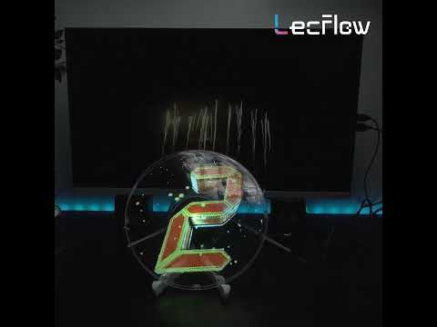 Naked Eye 3D Holographic Image Projector Desktop Holographic Video LED Lamp Fan Display