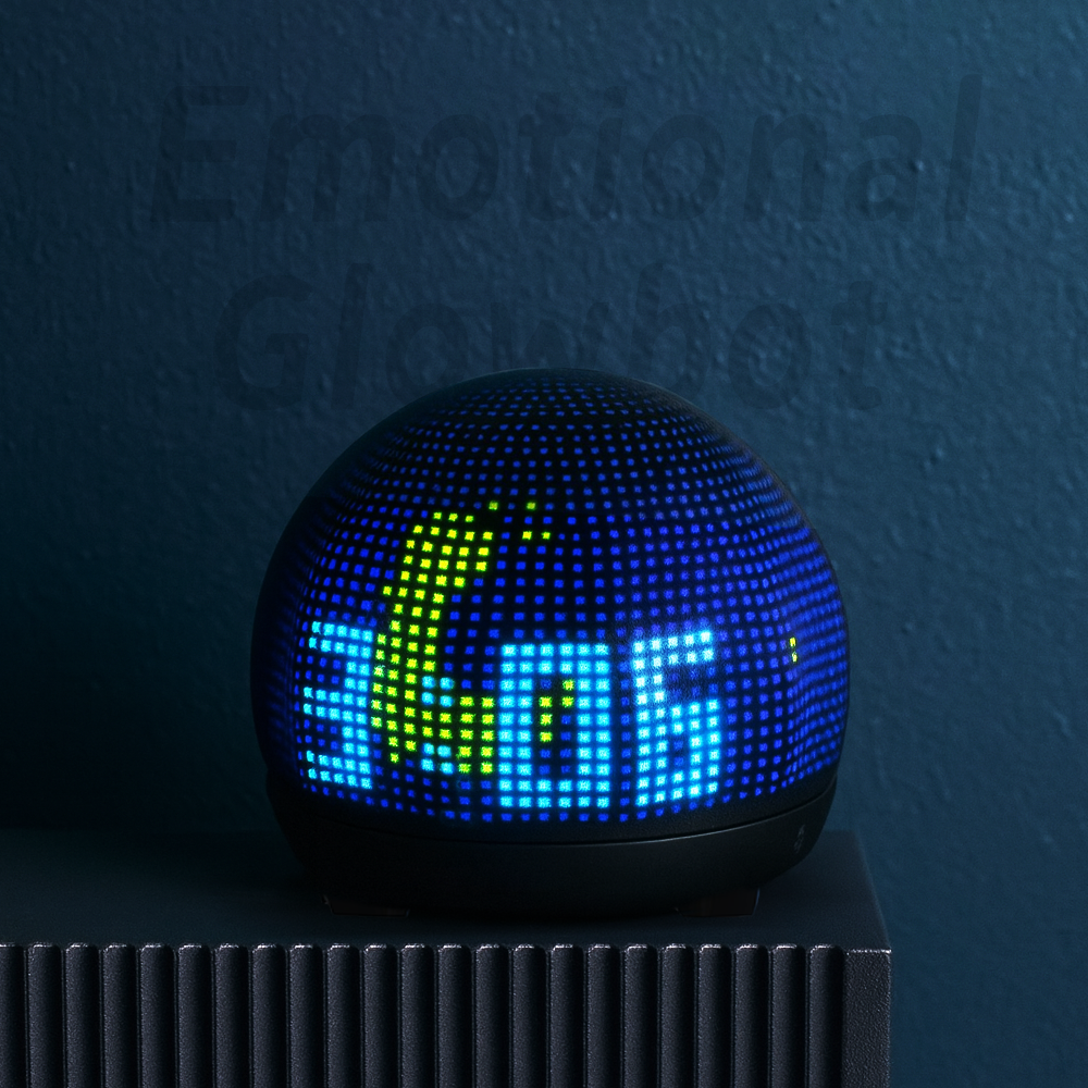 Mini Las Vegas Sphere Emotional Glowbot AI-Powered Desktop Companion Light