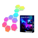 RGBIC Hexagon Light Panels LED Gaming Wall Lights DIY Geometry for Gaming Room/Living Room/Bedroom Decor