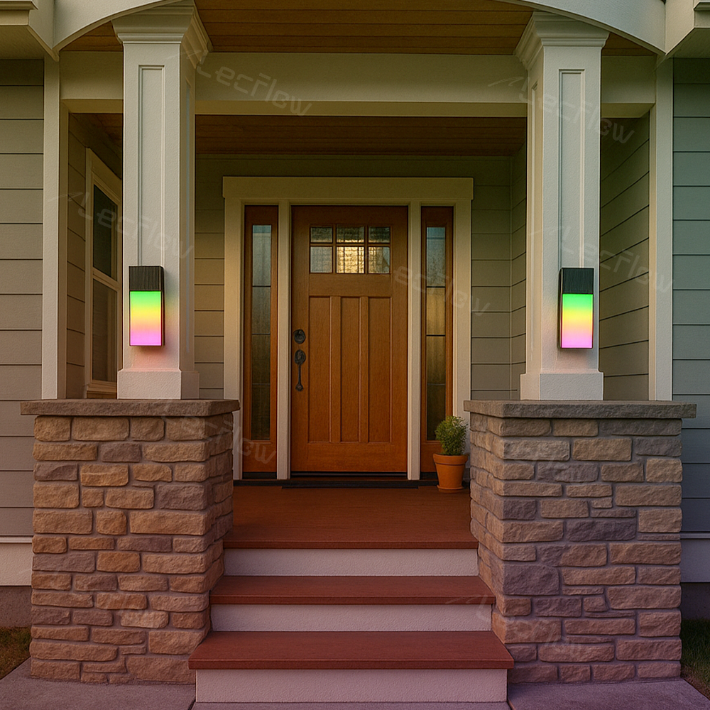 Smart RGBIC Wall Lights Outdoor & Yard Lighting