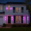 Outdoor RGBW DIY Color Wall Lights 1500LM Dual-Head Adjustable Light Fixture for Porch Garage Doorway