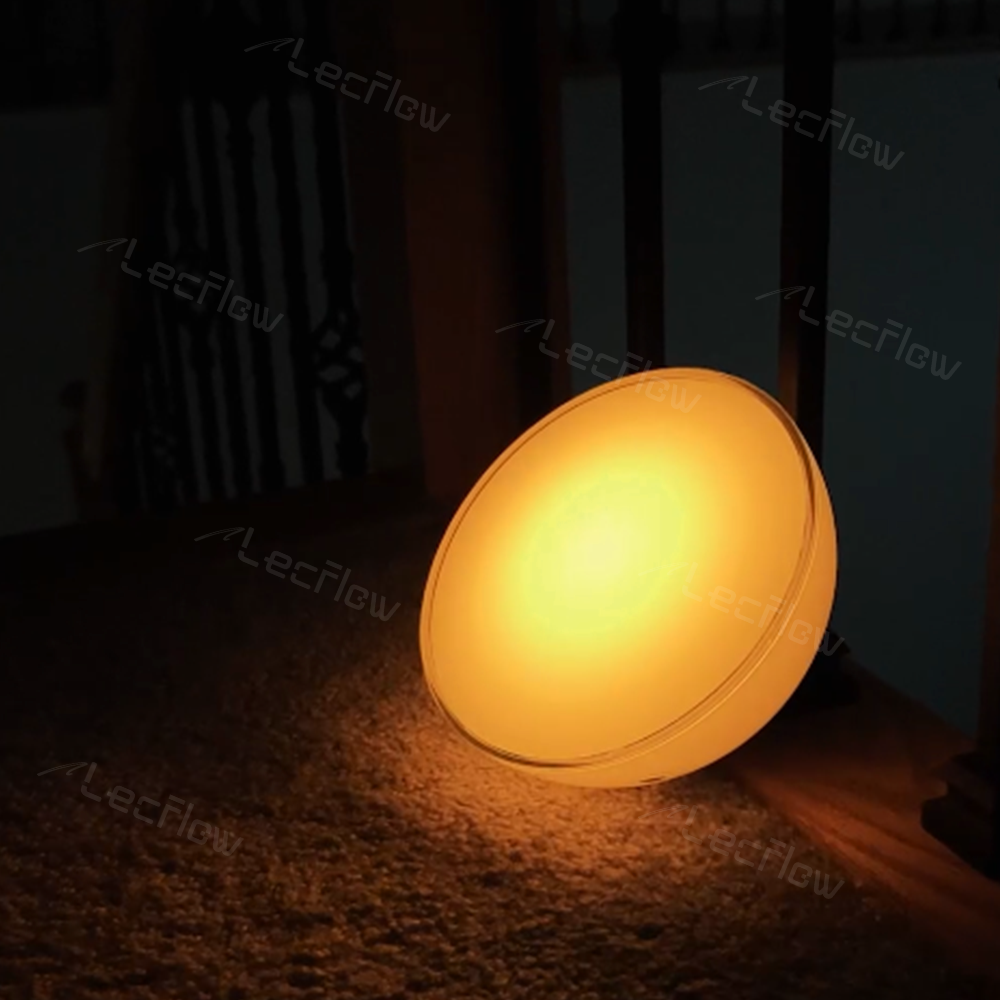 Portable RGBCW Dimmable Table Lamp LED Color-Changing Bowl Night Light Bedside Lamp for Bedroom/Kids’ Room