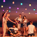 Smart LED Outdoor Bulb String Lights RGBIC Weatherproof Yard Lights