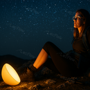 Portable RGBCW Dimmable Table Lamp LED Color-Changing Bowl Night Light Bedside Lamp for Bedroom/Kids’ Room