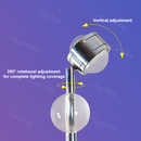 Adjustable Sunset Projector Light Double-sided LED Floor Lamp for Living Room/Bedroom Decor