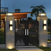 Outdoor RGBW DIY Color Wall Lights 1500LM Dual-Head Adjustable Light Fixture for Porch Garage Doorway