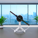 Naked Eye 3D Holographic Image Projector Desktop Holographic Video LED Lamp Fan Display