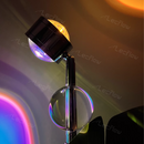 Adjustable Sunset Projector Light Double-sided LED Floor Lamp for Living Room/Bedroom Decor