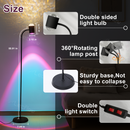 Sunset Projection Lamp Double-Sided LED Floor Light Water Ripple Effect Corner Light for Bedroom/Living Room/Dining Room