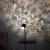 Sunset Projection Lamp Double-Sided LED Floor Light Water Ripple Effect Corner Light for Bedroom/Living Room/Dining Room
