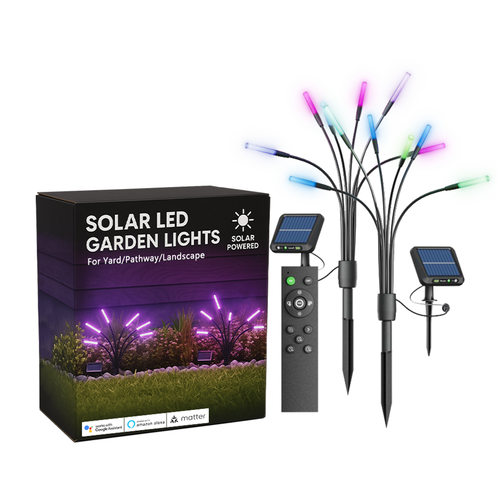 Outdoor Solar Garden Lights Waterproof Solar Swaying Light for Yard/Pathway/Landscape