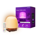 Smart Table Lamp 2-in-1 Ripple Projection Light+Night Light Bluetooth White Noise Machine with Speaker for Bedroom/Kids’ Room