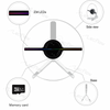 Naked Eye 3D Holographic Image Projector Desktop Holographic Video LED Lamp Fan Display