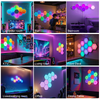 RGBIC Hexagon Light Panels LED Gaming Wall Lights DIY Geometry for Gaming Room/Living Room/Bedroom Decor