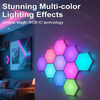 RGBIC Hexagon Light Panels LED Gaming Wall Lights DIY Geometry for Gaming Room/Living Room/Bedroom Decor