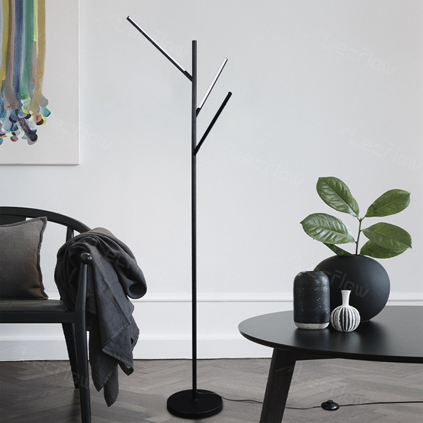 Smart RGBICWW Floor Light LED Tree Branches Decorative Lamps for Bedroom/Living Room