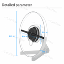 Naked Eye 3D Holographic Image Projector Desktop Holographic Video LED Lamp Fan Display
