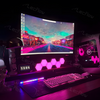 RGBIC Hexagon Light Panels LED Gaming Wall Lights DIY Geometry for Gaming Room/Living Room/Bedroom Decor