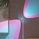 Adjustable Sunset Projector Light Double-sided LED Floor Lamp for Living Room/Bedroom Decor