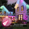 Outdoor Clear Bulb String Lights RGBICW Color Changing LED Patio Lights for Backyard/Balcony