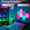 RGBIC Hexagon Light Panels LED Gaming Wall Lights DIY Geometry for Gaming Room/Living Room/Bedroom Decor