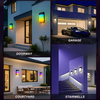 Smart RGBIC Wall Lights Outdoor DIY Lighting for Yard & Garden Decor 2 Pack