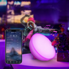 Portable RGBCW Dimmable Table Lamp LED Color-Changing Bowl Night Light Bedside Lamp for Bedroom/Kids’ Room