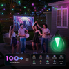 Outdoor Clear Bulb String Lights RGBICW Color Changing LED Patio Lights for Backyard/Balcony