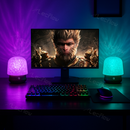 Smart Table Lamp 2-in-1 Ripple Projection Light+Night Light Bluetooth White Noise Machine with Speaker for Bedroom/Kids’ Room
