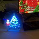 Naked Eye 3D Holographic Image Projector Desktop Holographic Video LED Lamp Fan Display